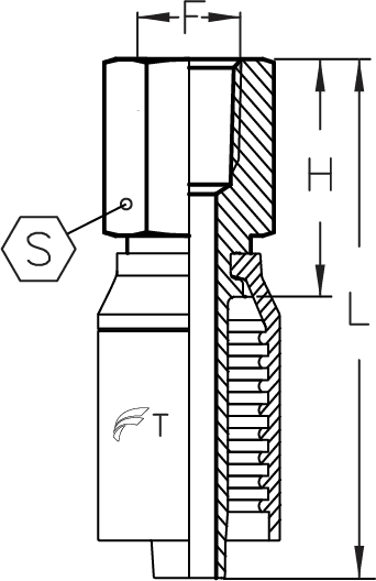 3/8" HOSE X 3/8" FEMALE NPT RIGID