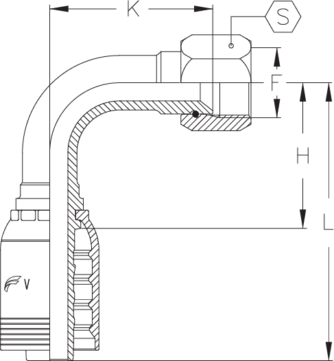 1-1/4 INSERT X -20 LONG FJIC 90 DEG