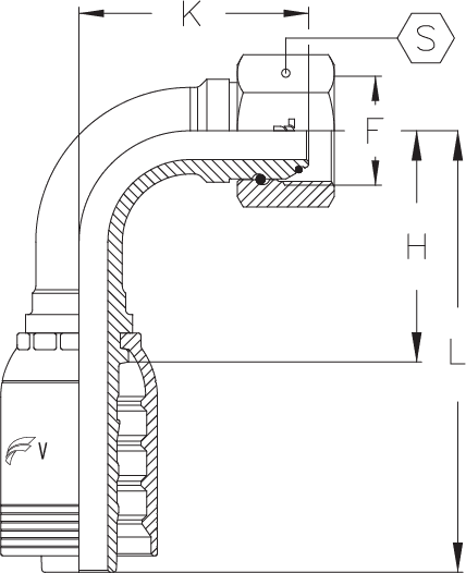 2" INSERT X 2" FBSP - 90 DEG