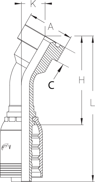 2" INSERT X 30 DEGREE 2" CAT FLANGE
