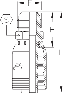 2" INSERT X -32 MALE JIC