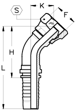 3/16" INSERT X 1/8" FBSPP - 45 DEG
