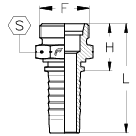 3/16" INSERT X CEL MALE - M12 X 1.5