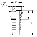 1/4" INSERT X 3/8" FBSPP FLAT FACE