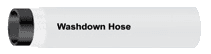 3/4" White Hot Water Washdown Hose