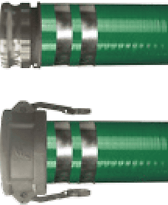 2" x 20' Green PVC Suction Assembly