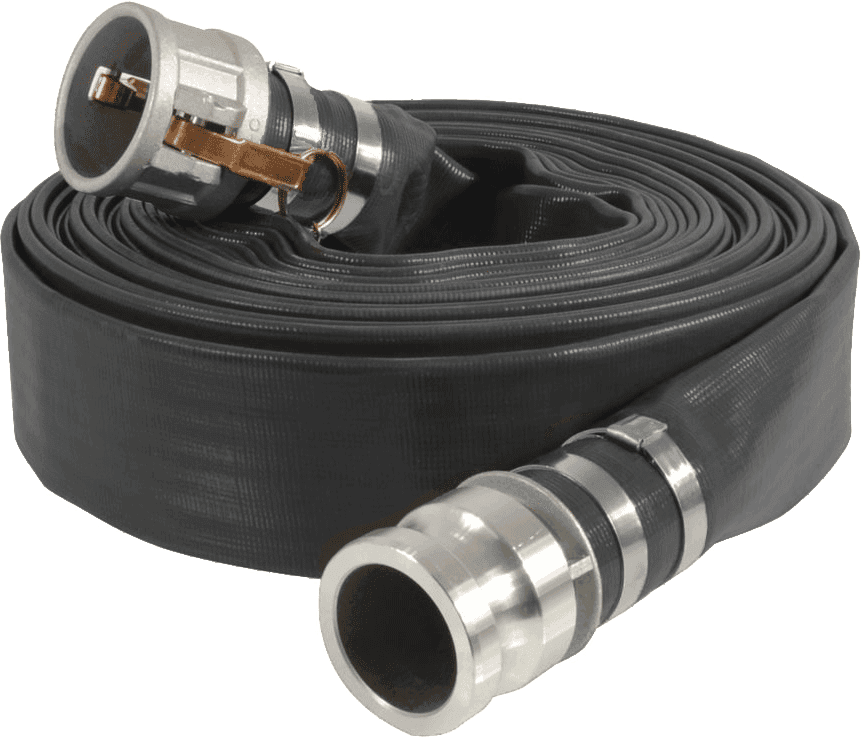 8" x 50' Black Nitrile Discharge Hose CPLD CxE